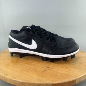 Nike Air Jordan 1 Retro MCS Low Mens Size 14 Black White Baseball Cleats NEW